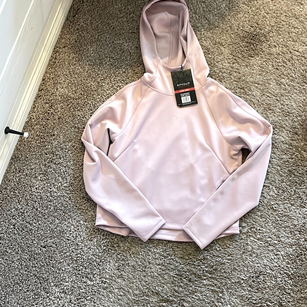 Pink athletic hoodie